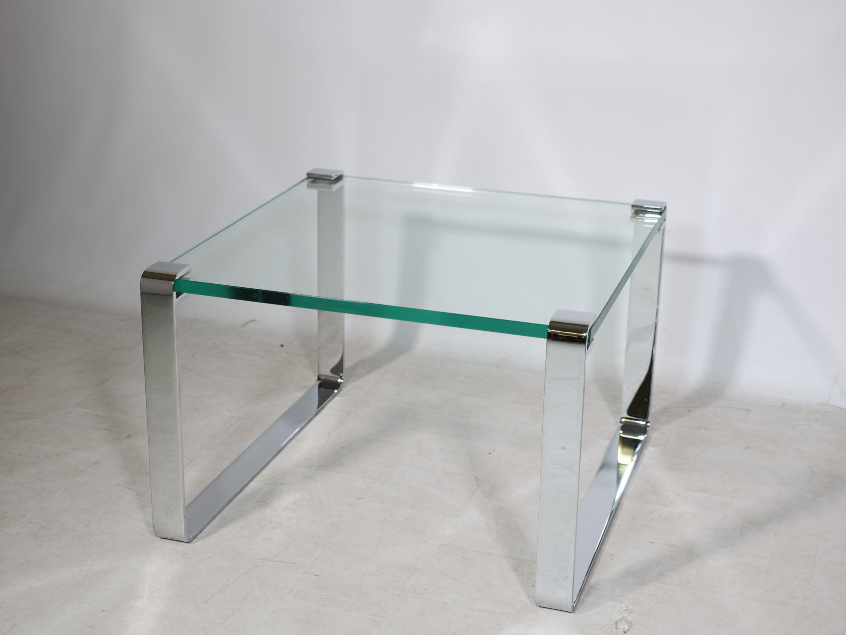 Glass and Chrome Coffee Table Model 1022 Classic by Draenert, 1990s