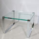 Glass and Chrome Coffee Table Model 1022 Classic by Draenert, 1990s