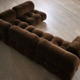 Camaleonda Sofa In Brown Corduroy By Mario Bellini For C&B Italia 1969