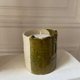 Bougie en Tamegroute bi colore, jasmin