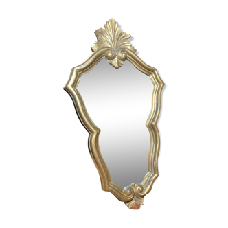 Mirror with wooden frame