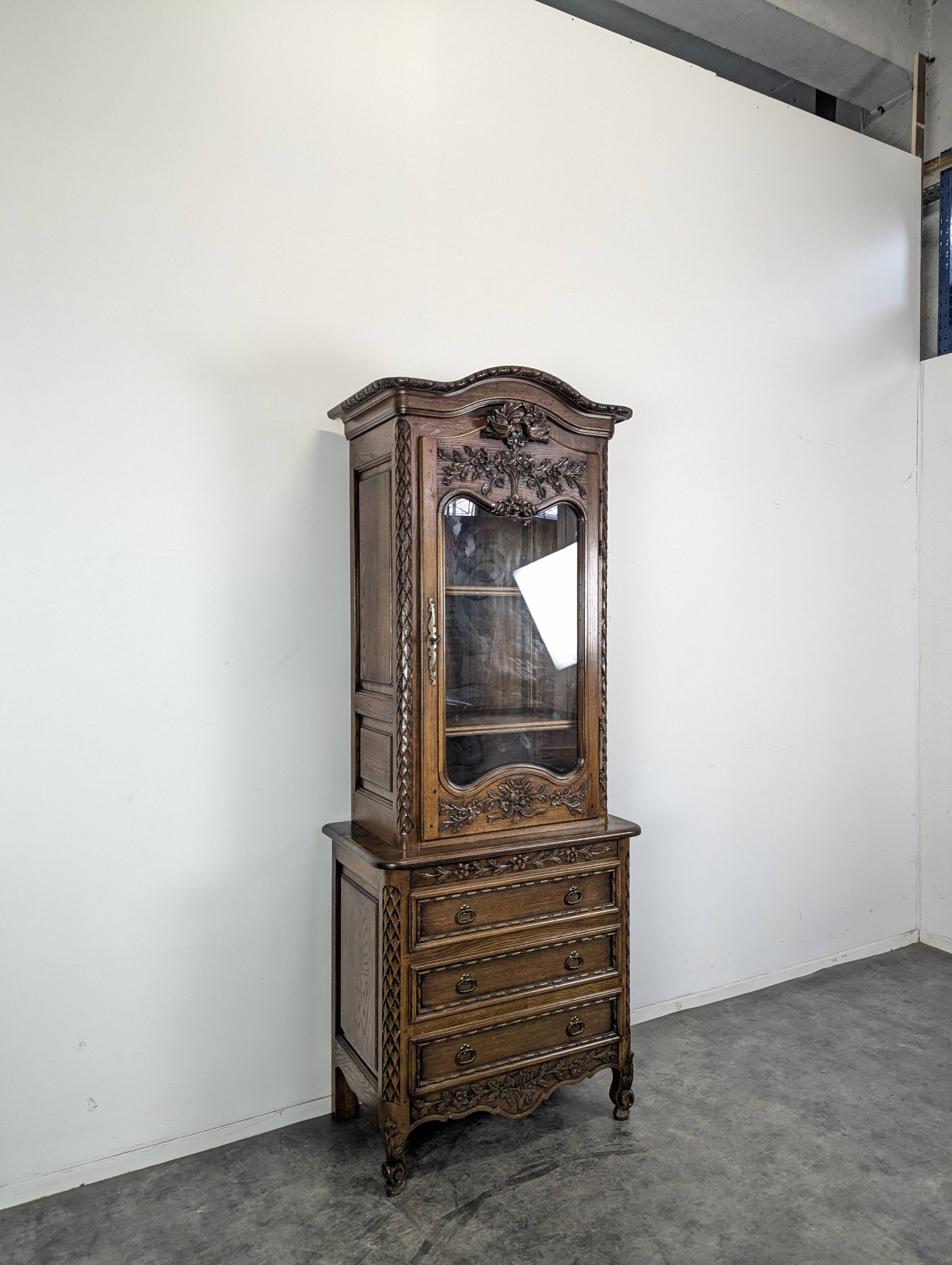 Norman oak display cabinet