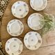Lot de 6 assiettes à dessert vintage Dépareillées