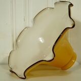 Amber blown glass lampshade