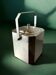 Romeo Rega chromed ice bucket with tongs, Italy, 1970s