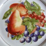 6 Fruit decorated plates Pillivyt France