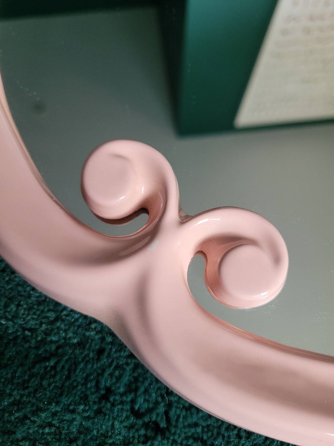 Pink Cast Iron Bathroom Set