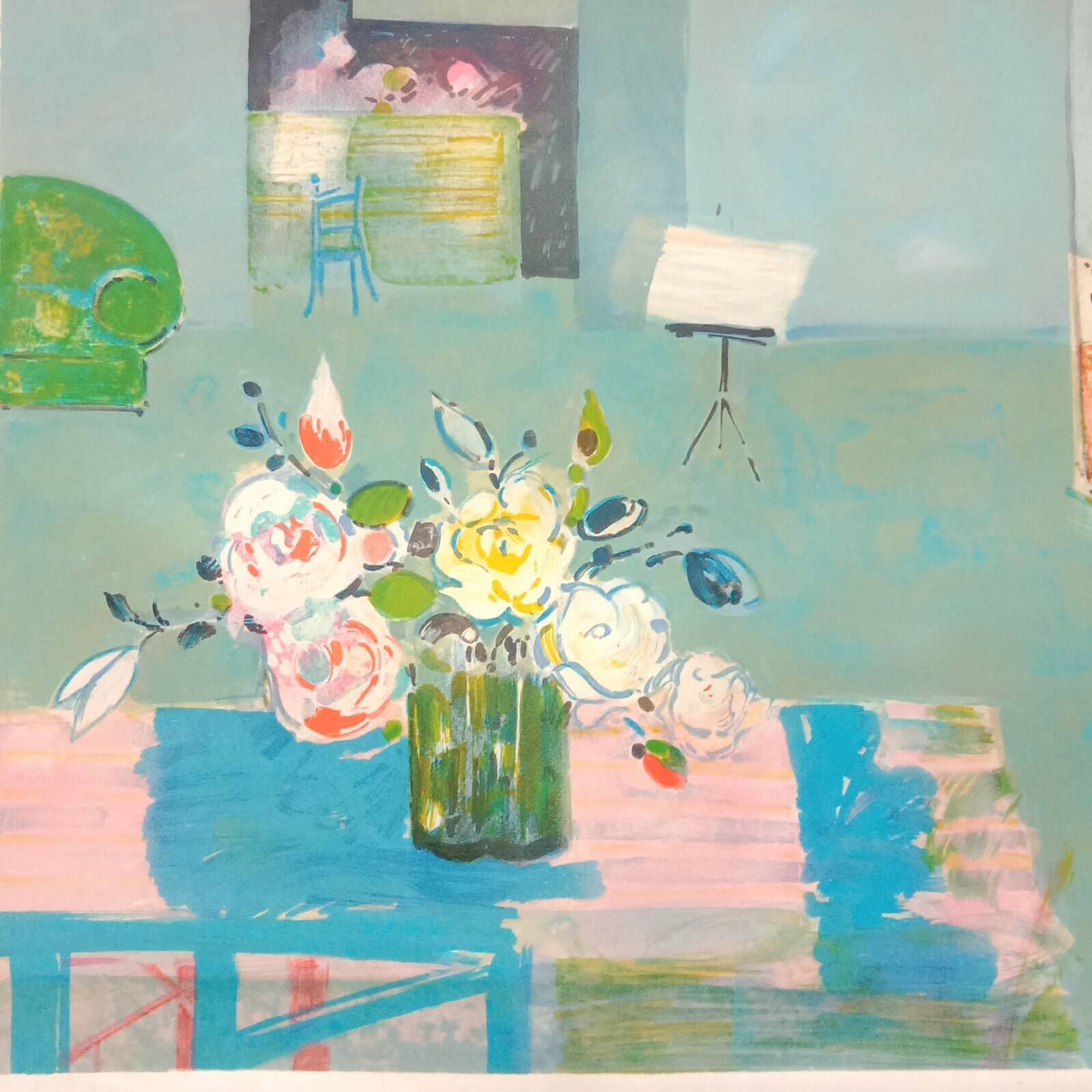 Symphony in Blue Gilles Gorriti 1939 2019 Signed lithograph 36/100