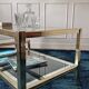 Vintage gold and silver coffee table