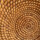 Woven straw basket
