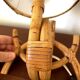 Rattan wall light by Louis Sognot 1960