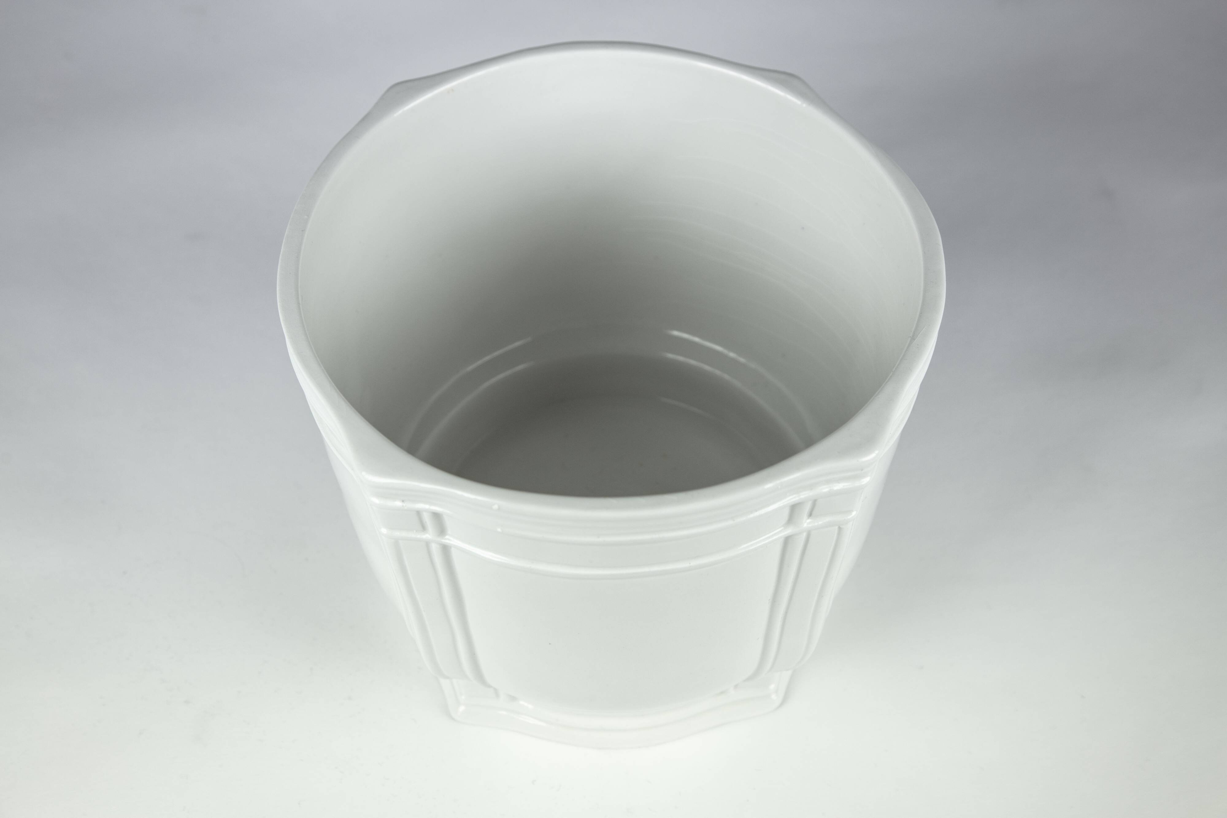 Faience Pot Cover signed Christian Dior White color