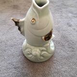 Very original fish vase in ceramic from the 40s