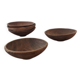 Set of teak cups