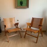 Pair of Rex Niko Kralj Folding Armchairs