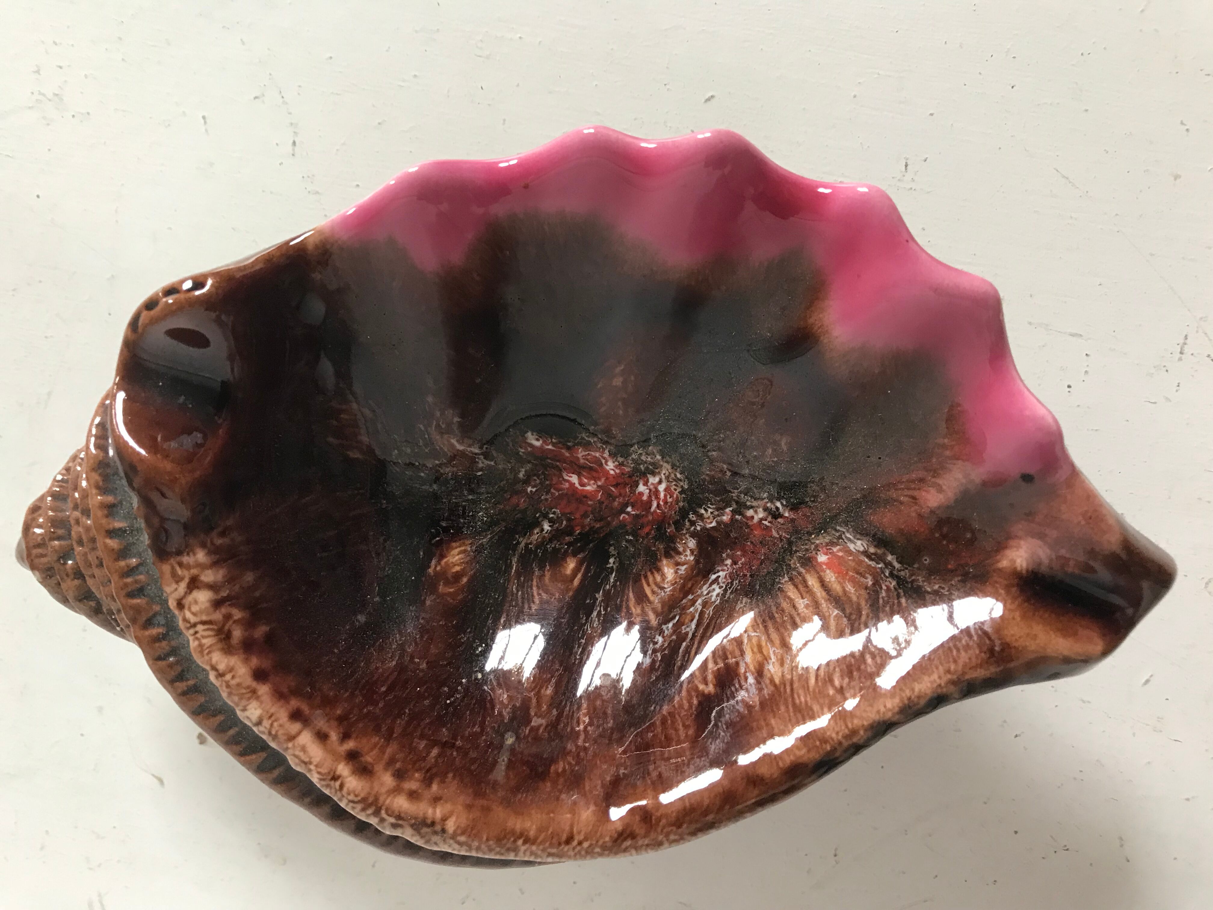 Empty vintage ceramic pocket