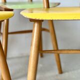 Chaises de bistro de Ton, lot de 4