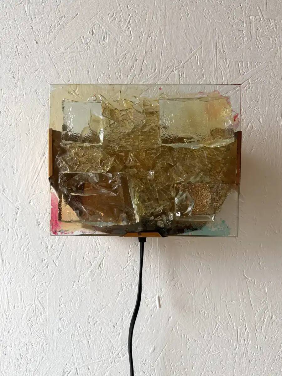 Cosack Leuchten glass mosaic wall lamp horizontal