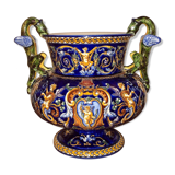 Big vase gien dragon coves blue renaissance décor