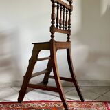 3-step stepladder library chair