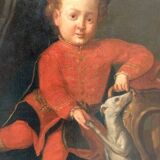 Oil painting on canvas, portrait of a young nobleman, 18th century