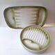 Asparagus service in green earthenware Moulin des Loups Orchies