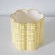 Flower-shaped lampshade Flora "mini yellow check"