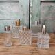 Lot de 5 flacons de toilette en verre