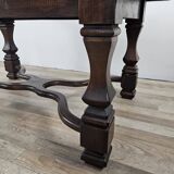 Walnut coffee table with crossed legs