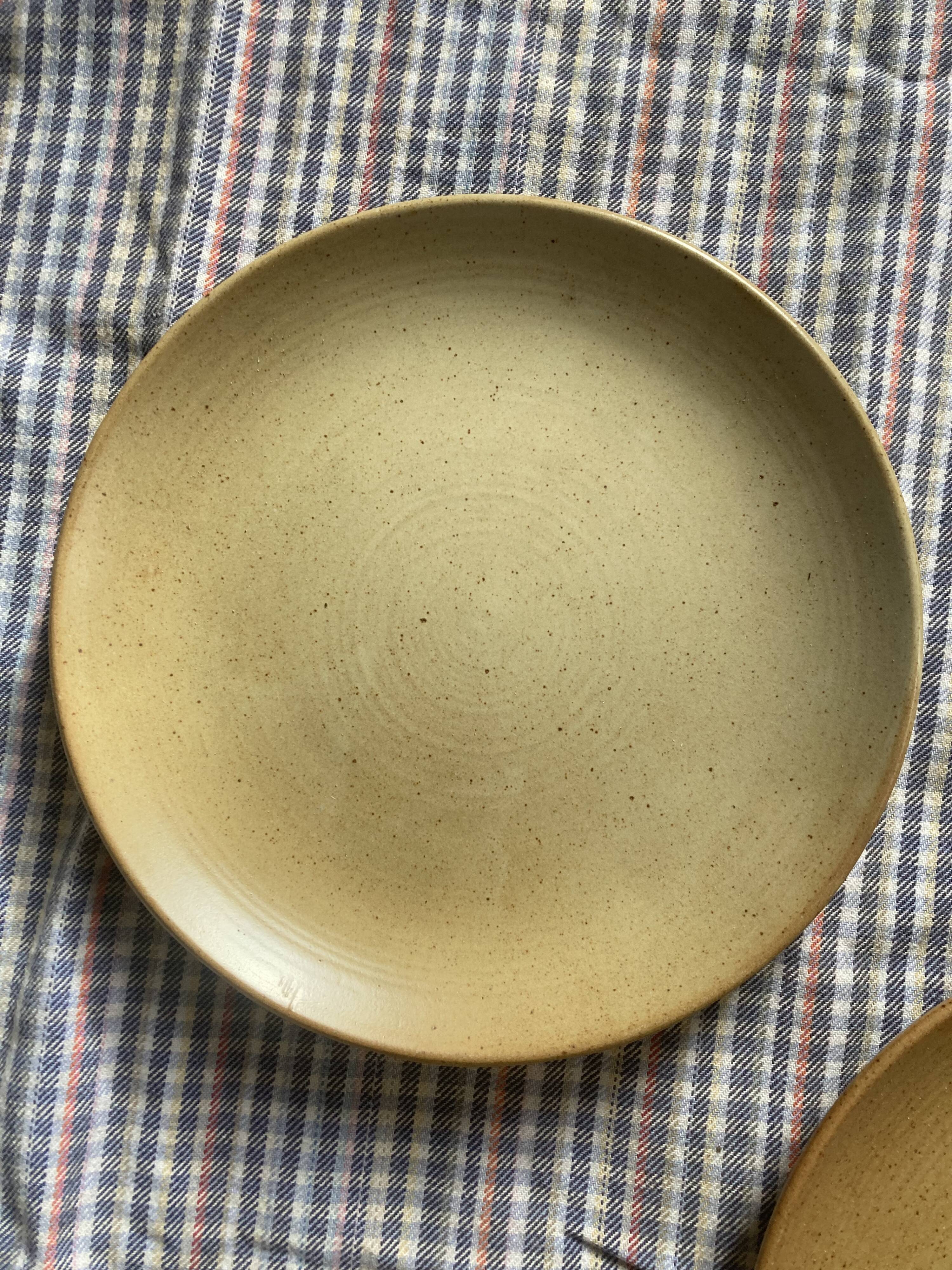5 stoneware dessert plates from CNP village