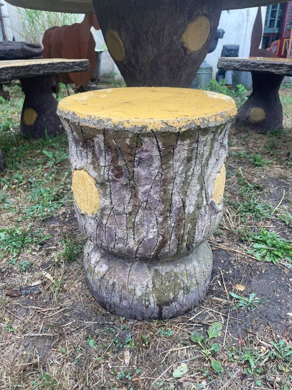 Salon de jardin béton