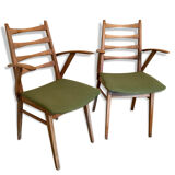 Pair of vintage chairs 1960's Scandinavian style
