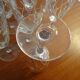9 Bayel crystal champagne flutes signed, cut crystal.