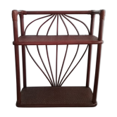 Rattan wall shelf
