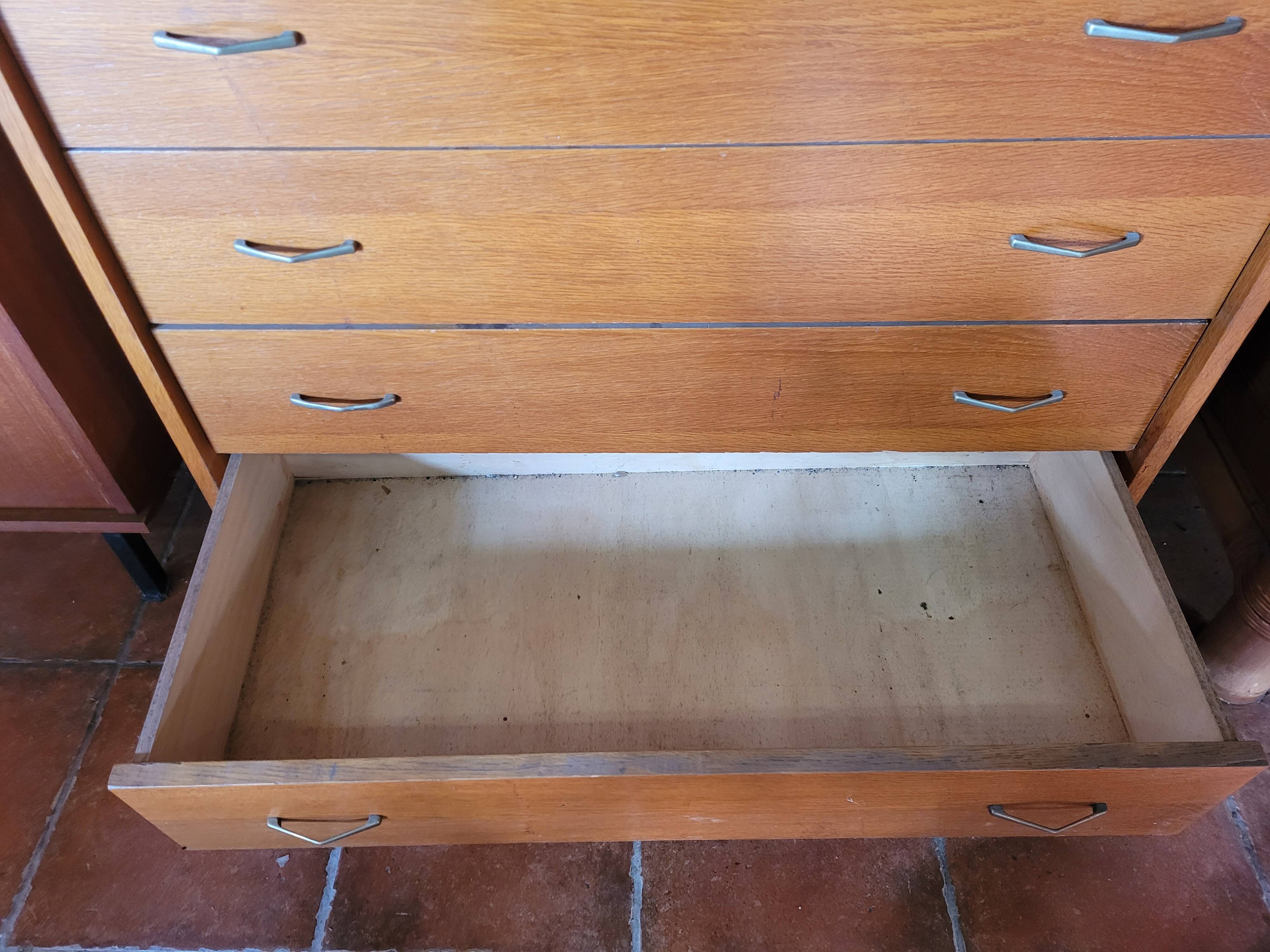 Commode vintage des années 60 en chêne