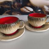 Breakfast service Bruno Dose + egg cup – Poterie du Breuil, Sar