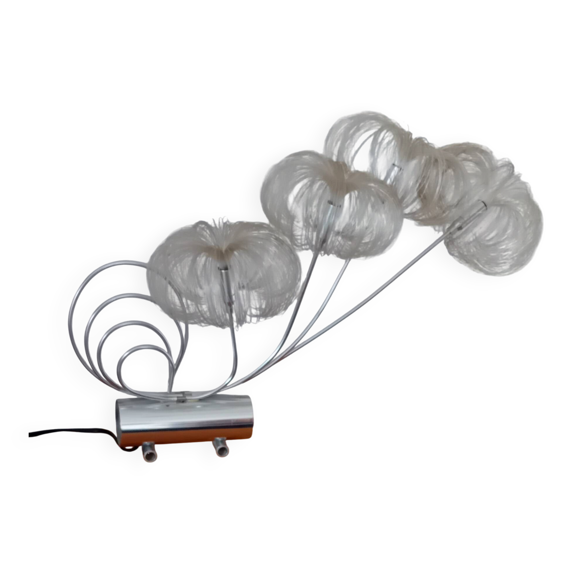Palm tree lamp with optical fibre