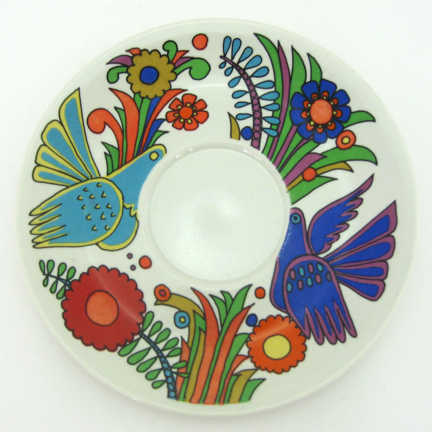 Porcelain cut plate - Acapulco Villeroy - Boch -made in Luxembourg - vintage 60s