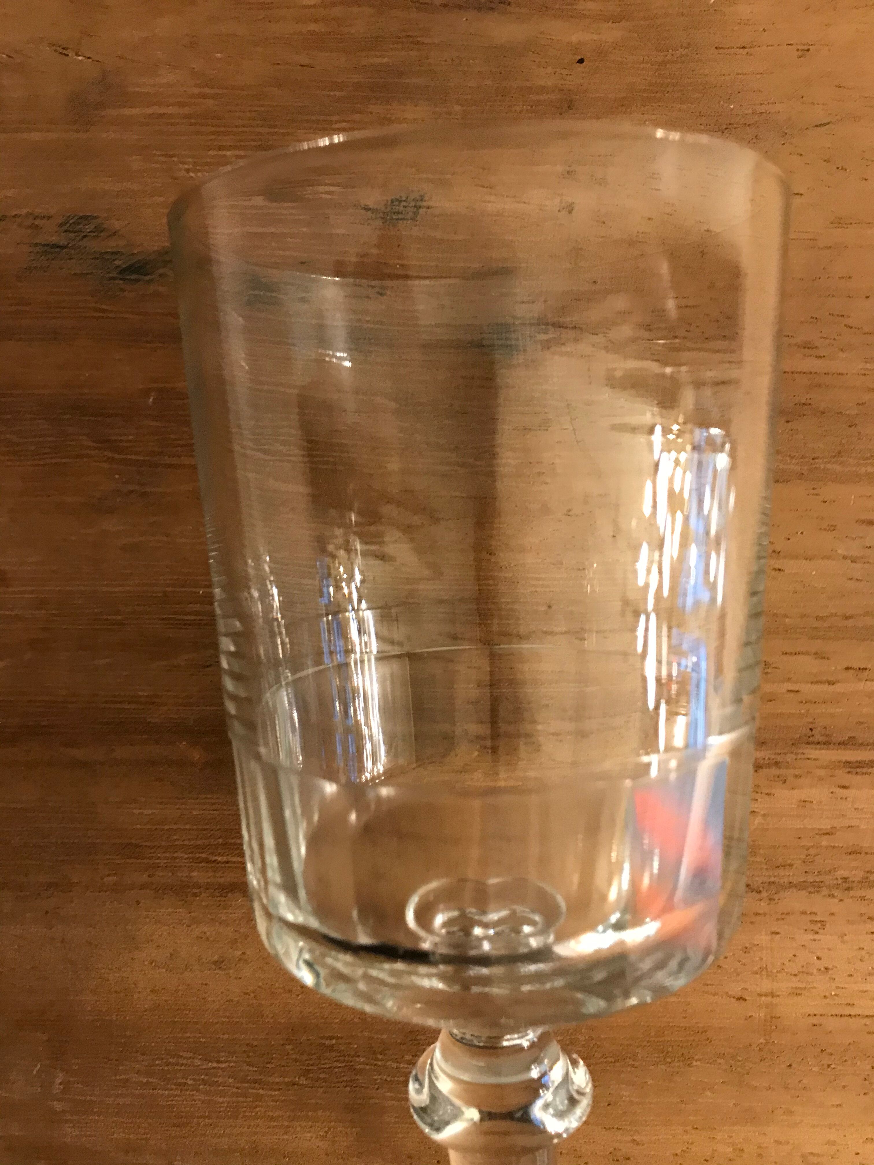 12 old and blown glass walking glasses