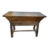 Provencal kneading trough in solid walnut