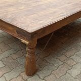 Very large old wooden coffee table