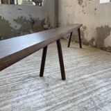 Solid oak farm bench 3m