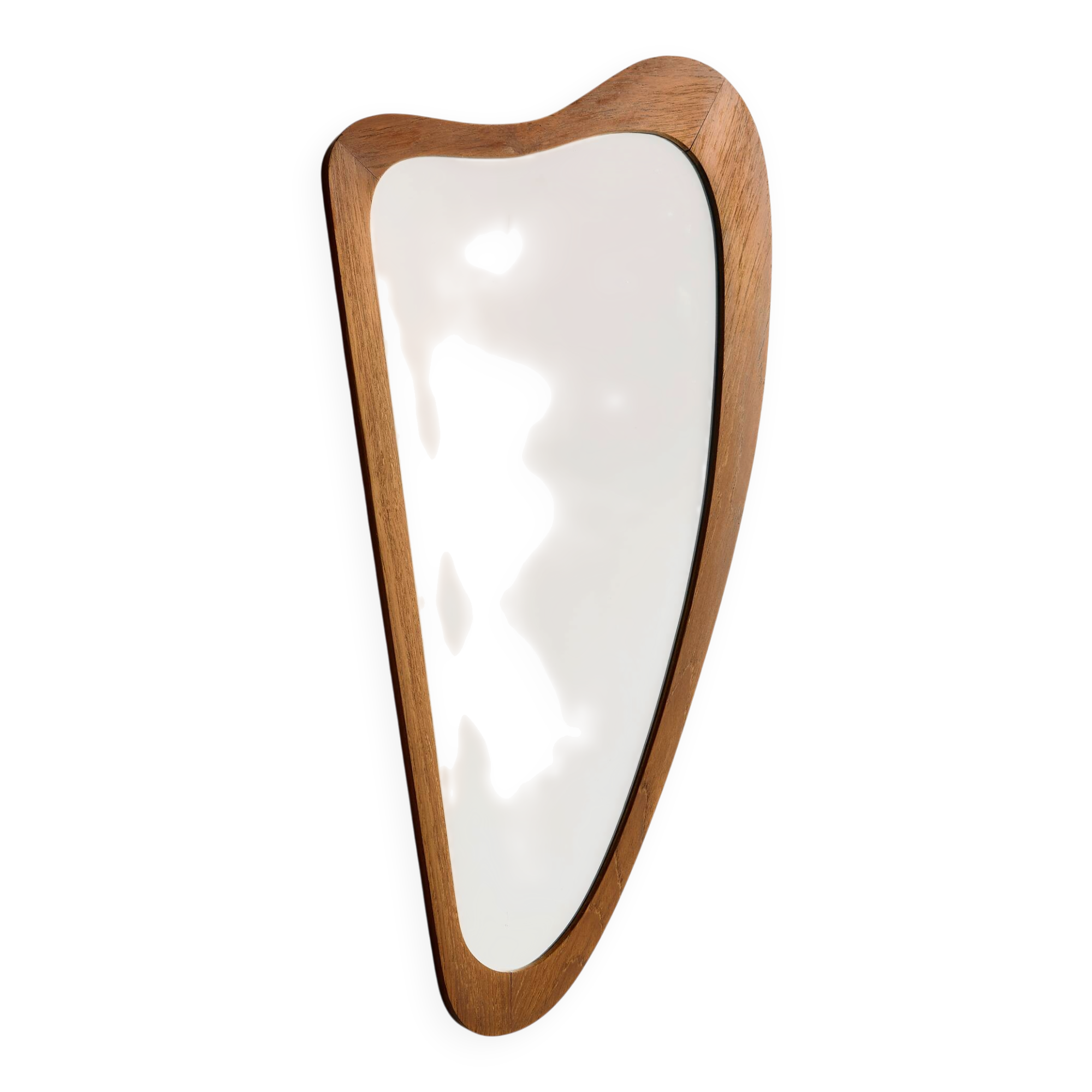 Framed mirror in teak