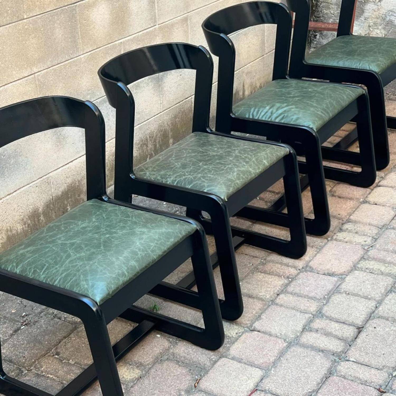 Chaises de salle à manger de Willy Rizzo pour Mario Sabot