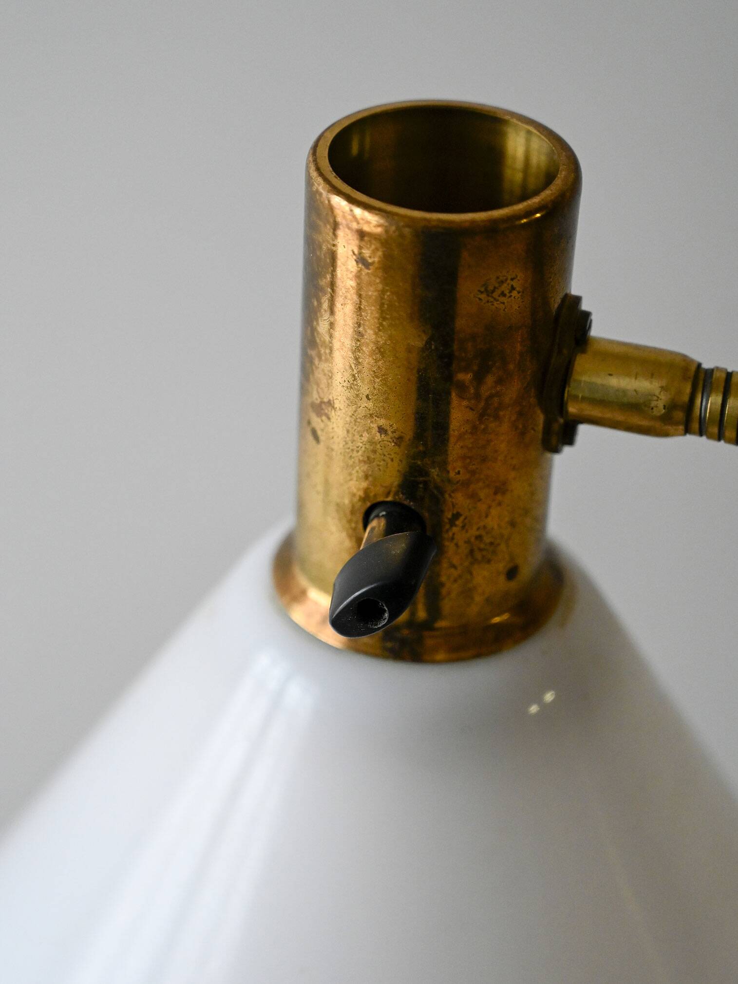 1950s Scandinavian Floor Lamp in Brass