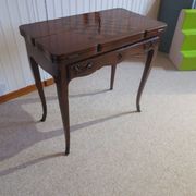 Secretary with mechanism - 4 secret drawers - lock - marquetry chessboard - 1950