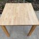 Scandinavian square kitchen table in solid wood 75cm
