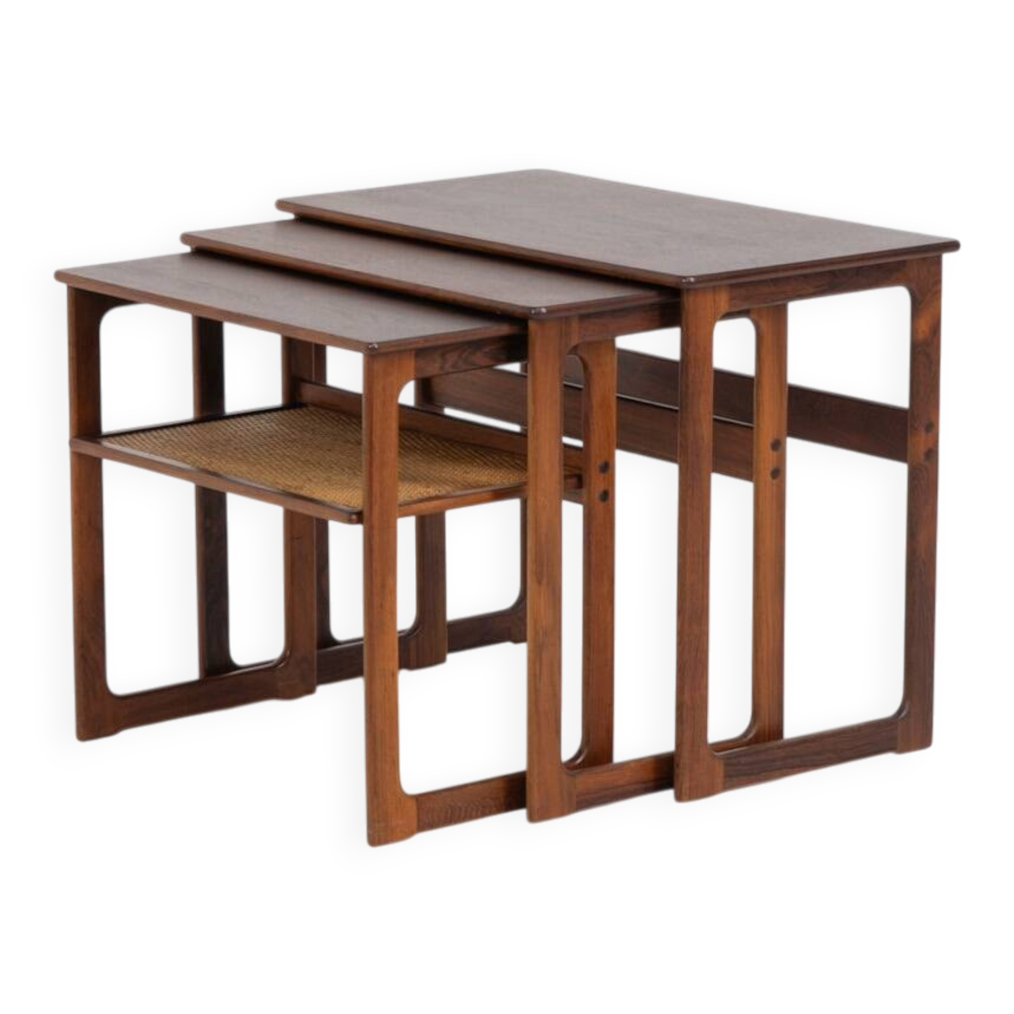 “Model 219” nesting tables by Johannes Andersen & Illum Wickelso