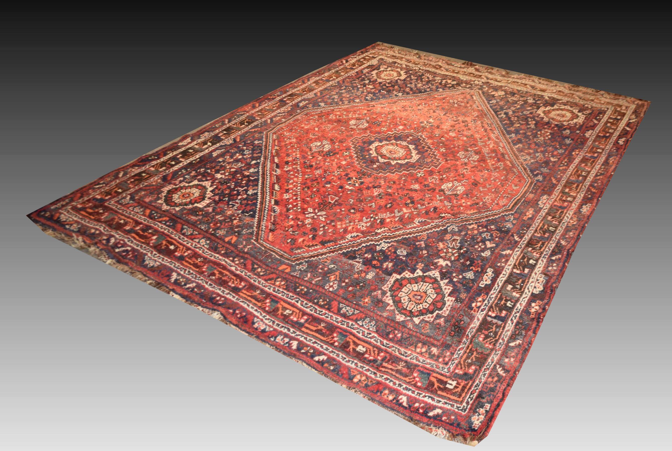 Oriental carpet Iran Shiraz, Gashghaï: 230 x 310 cm
