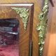 Showcase bronze Louis XV decorated with marquetry veneer